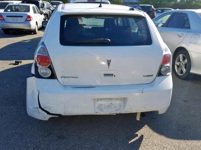 5Y2SP67089Z469553 - 2009 PONTIAC VIBE WHITE photo 9