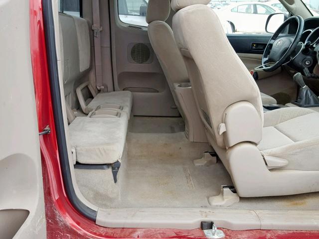 5TEUU42N46Z221535 - 2006 TOYOTA TACOMA ACC RED photo 6