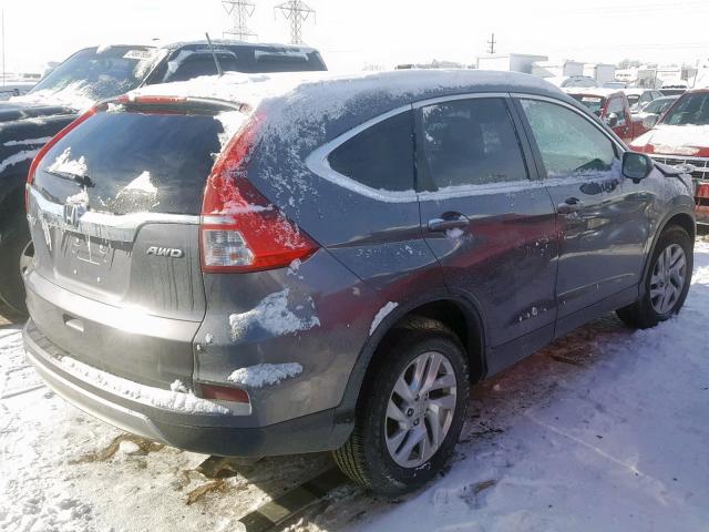 5J6RM4H7XGL046913 - 2016 HONDA CR-V EXL GRAY photo 4