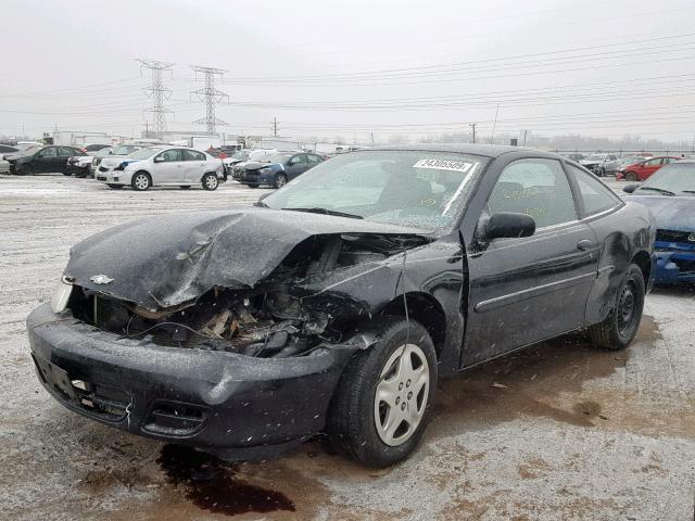 1G1JC1245Y7220537 - 2000 CHEVROLET CAVALIER BLACK photo 2