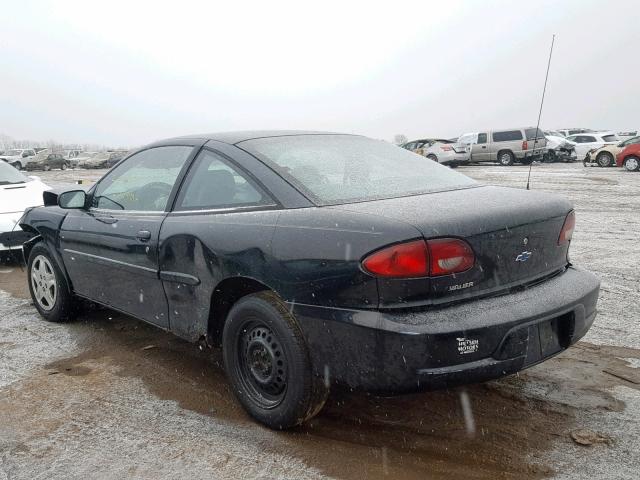 1G1JC1245Y7220537 - 2000 CHEVROLET CAVALIER BLACK photo 3