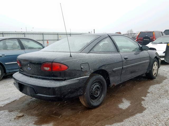 1G1JC1245Y7220537 - 2000 CHEVROLET CAVALIER BLACK photo 4