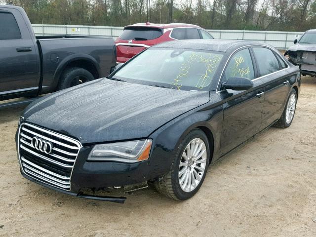 WAUR2AFD9EN004640 - 2014 AUDI A8 L QUATT BLACK photo 2