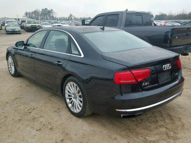 WAUR2AFD9EN004640 - 2014 AUDI A8 L QUATT BLACK photo 3