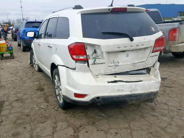 3C4PDCDG2ET186663 - 2014 DODGE JOURNEY LI WHITE photo 3