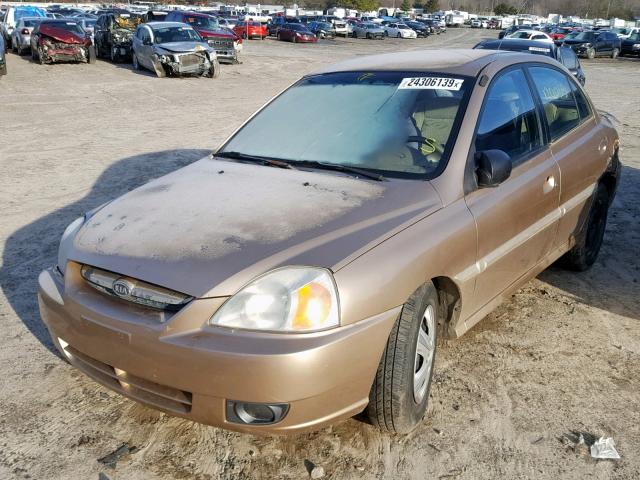 KNADC125236205180 - 2003 KIA RIO GOLD photo 2