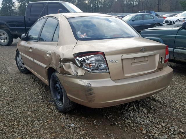 KNADC125236205180 - 2003 KIA RIO GOLD photo 3