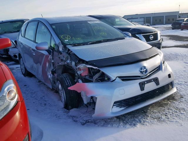 JTDZN3EU4D3209493 - 2013 TOYOTA PRIUS V SILVER photo 1