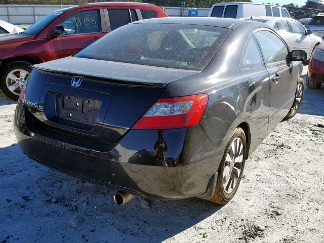 2HGFG12919H505630 - 2009 HONDA CIVIC EXL BLACK photo 4