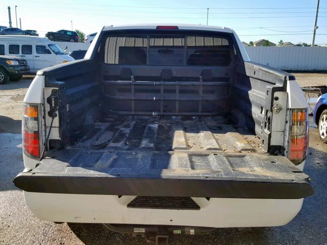 2HJYK16247H543364 - 2007 HONDA RIDGELINE WHITE photo 10