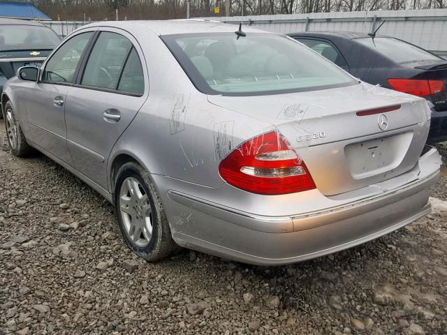 WDBUF65J73A155887 - 2003 MERCEDES-BENZ E 320 SILVER photo 3