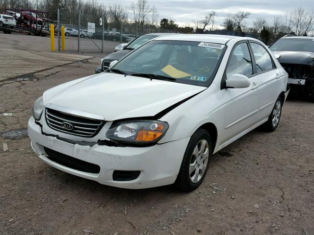 KNAFE222495602726 - 2009 KIA SPECTRA EX WHITE photo 2