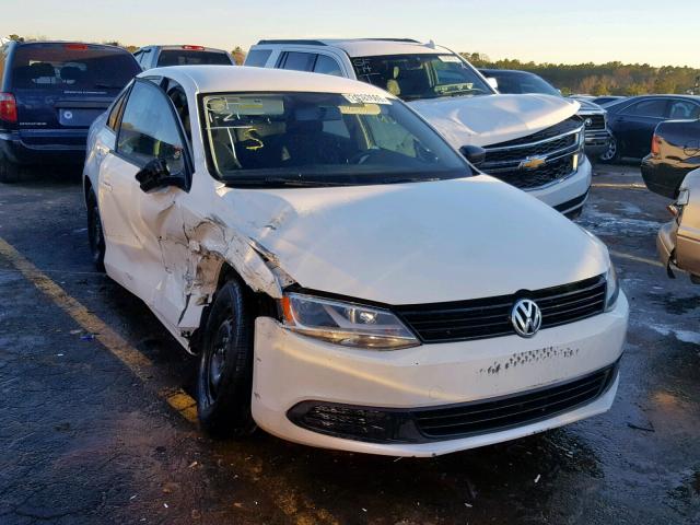 3VW2K7AJ9DM266877 - 2013 VOLKSWAGEN JETTA BASE WHITE photo 1