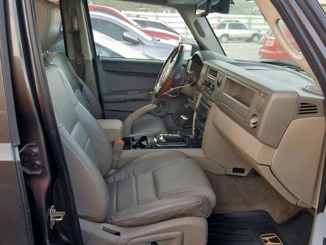 1J8HG48N76C210780 - 2006 JEEP COMMANDER GRAY photo 5