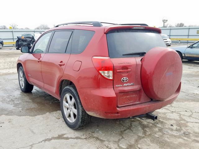 JTMZK31V775015010 - 2007 TOYOTA RAV4 LIMIT RED photo 3