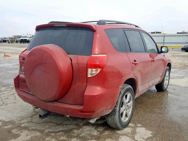 JTMZK31V775015010 - 2007 TOYOTA RAV4 LIMIT RED photo 4