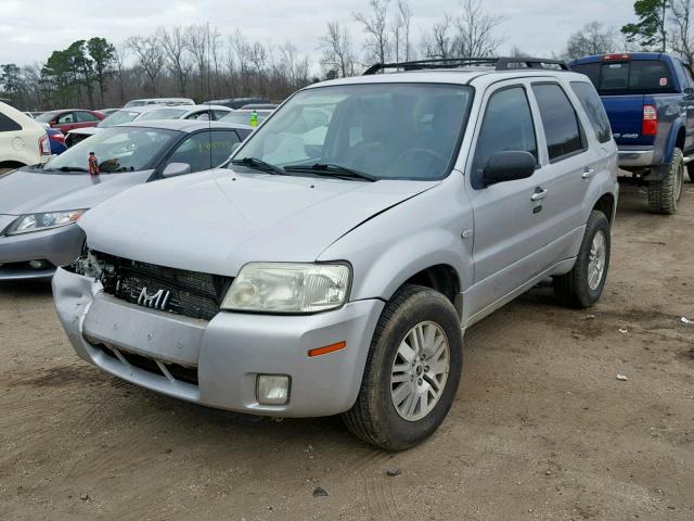 4M2CU57106KJ06405 - 2006 MERCURY MARINER SILVER photo 2