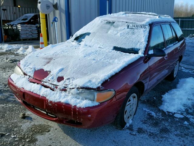 3FAFP15P0WR224529 - 1998 FORD ESCORT SE RED photo 2