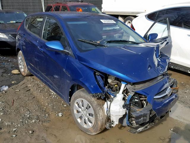 KMHCT5AE1GU257582 - 2016 HYUNDAI ACCENT SE BLUE photo 1