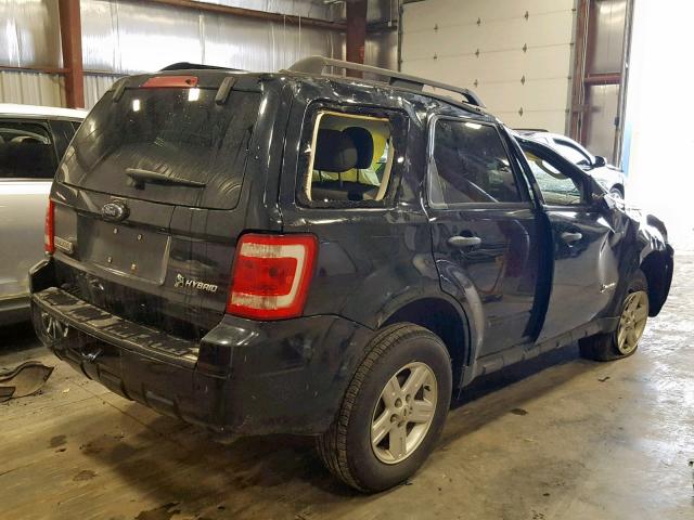 1FMCU593X9KA48954 - 2009 FORD ESCAPE HYB BLACK photo 4