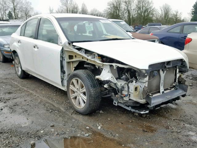 4S3BMBC67B3249759 - 2011 SUBARU LEGACY 2.5 WHITE photo 1