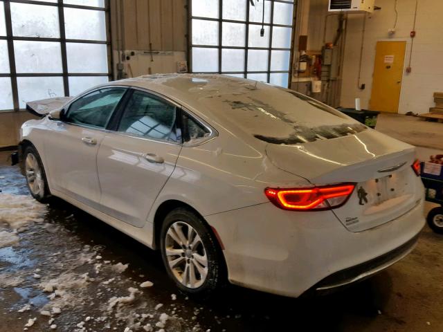 1C3CCCAB4FN721086 - 2015 CHRYSLER 200 LIMITE WHITE photo 3