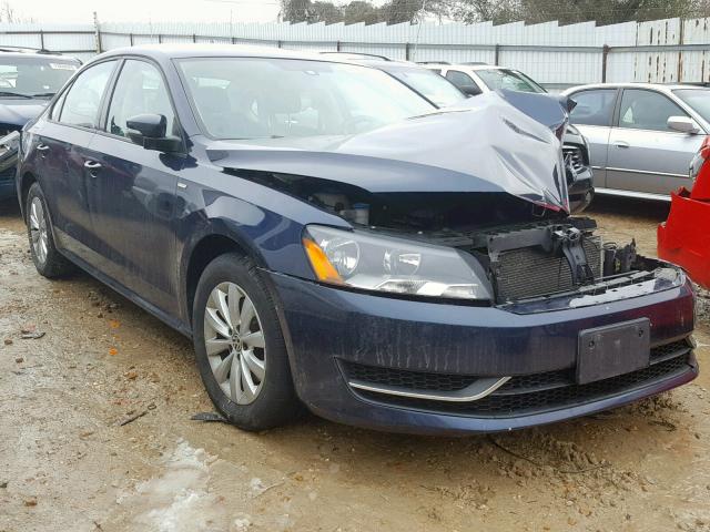 1VWAT7A31EC082708 - 2014 VOLKSWAGEN PASSAT S BLUE photo 1