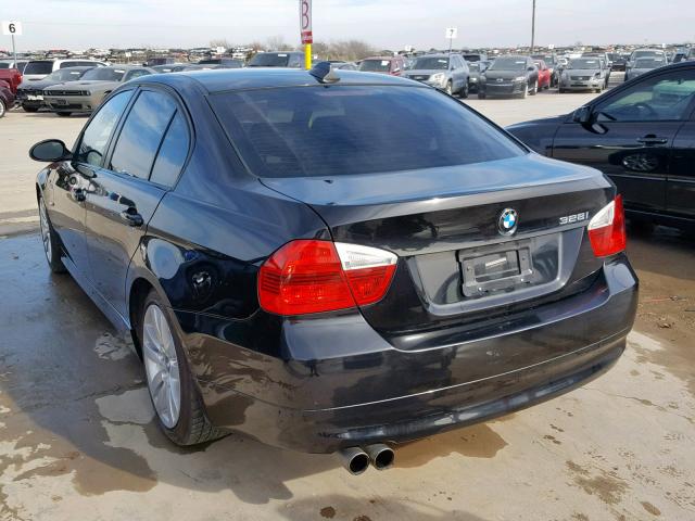 WBAVC53508FZ84144 - 2008 BMW 328 I SULE BLACK photo 3