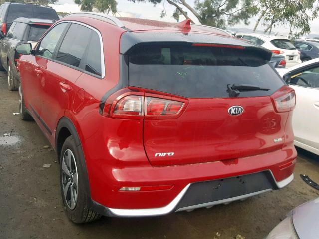 KNDCB3LC9J5127882 - 2018 KIA NIRO FE RED photo 3