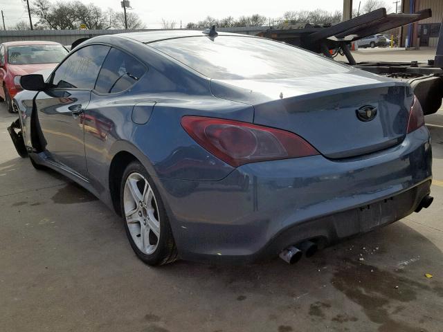 KMHHT6KDXDU094251 - 2013 HYUNDAI GENESIS CO BLUE photo 3