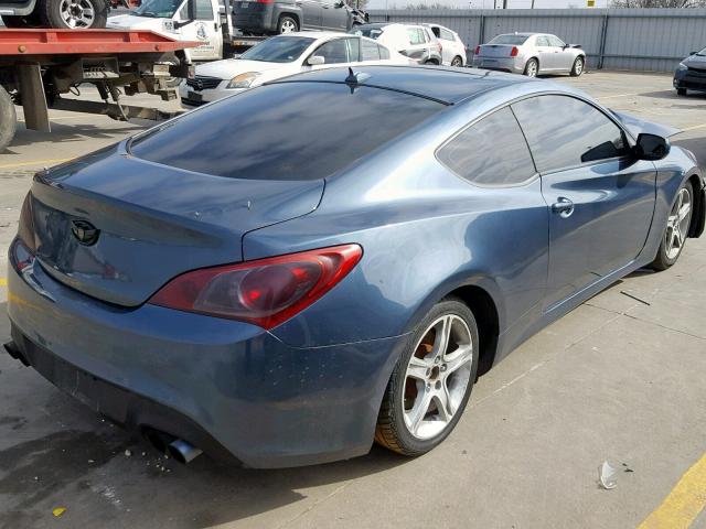 KMHHT6KDXDU094251 - 2013 HYUNDAI GENESIS CO BLUE photo 4