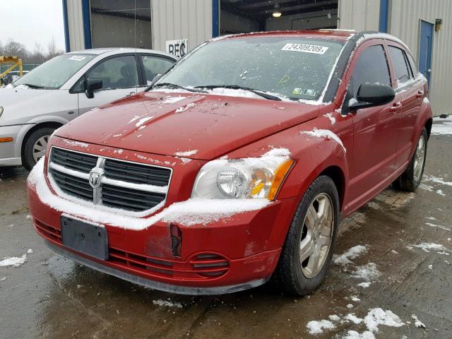 1B3HB48A89D150009 - 2009 DODGE CALIBER SX RED photo 2