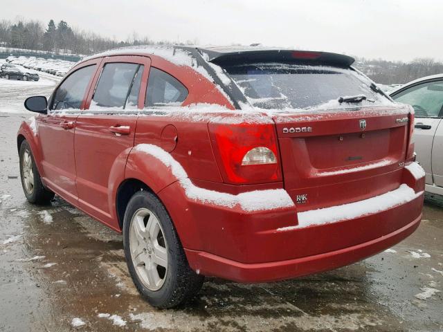 1B3HB48A89D150009 - 2009 DODGE CALIBER SX RED photo 3