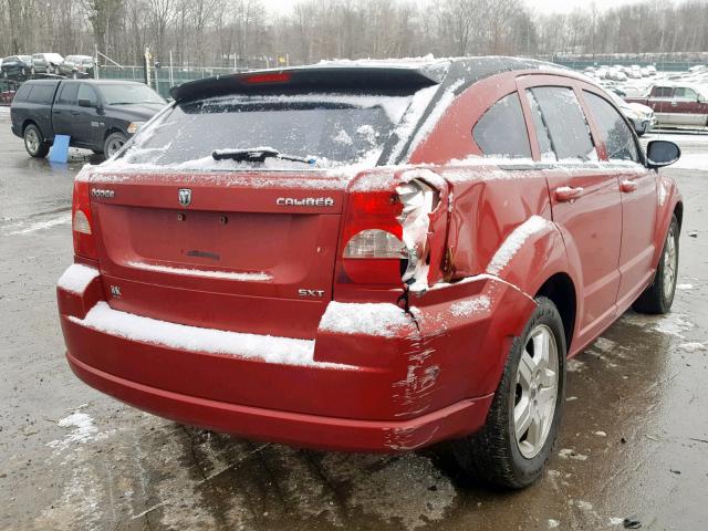 1B3HB48A89D150009 - 2009 DODGE CALIBER SX RED photo 4