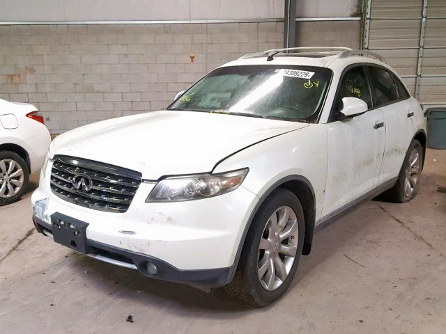 JNRAS08U48X101048 - 2008 INFINITI FX35 WHITE photo 2