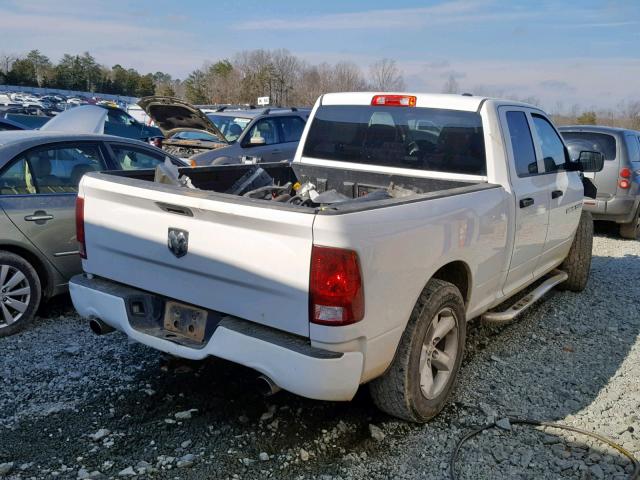 1C6RD6FT3CS196872 - 2012 DODGE RAM 1500 S თეთრი ფოტო 4