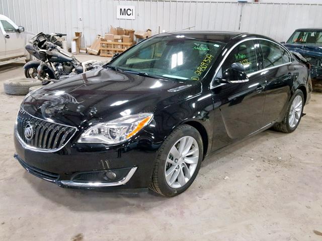 2G4GS5GXXG9157569 - 2016 BUICK REGAL PREM BLACK photo 2