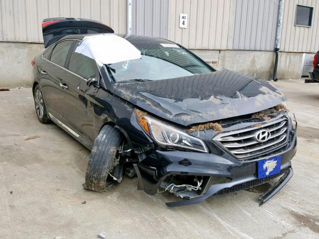 5NPE34AF4FH236637 - 2015 HYUNDAI SONATA SPO BLACK photo 1