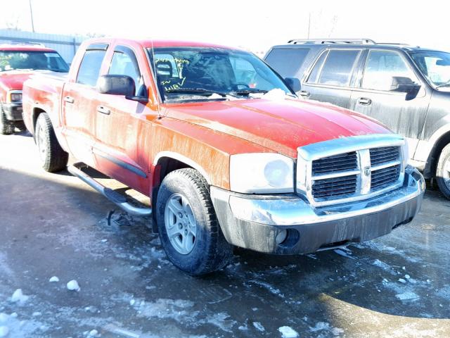 1D7HW48N05S277757 - 2005 DODGE DAKOTA QUA RED photo 1