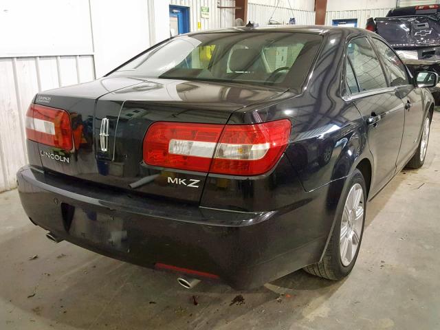 3LNHM26T48R608325 - 2008 LINCOLN MKZ BLACK photo 4