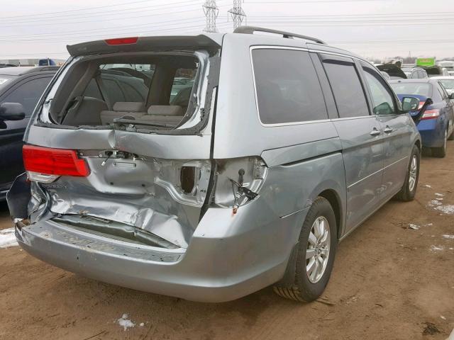 5FNRL384X8B010944 - 2008 HONDA ODYSSEY EX GRAY photo 4