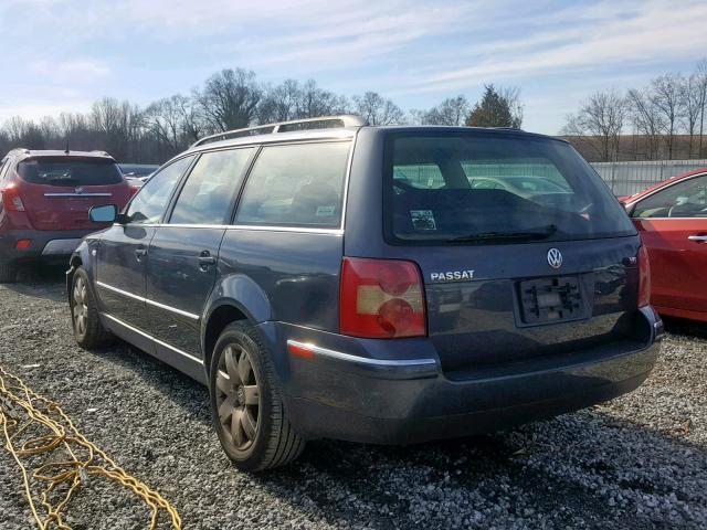 WVWWH63B22E424885 - 2002 VOLKSWAGEN PASSAT GLX GRAY photo 3