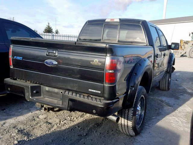 1FTFW1EF6EFC78904 - 2014 FORD F150 SUPER BLACK photo 4