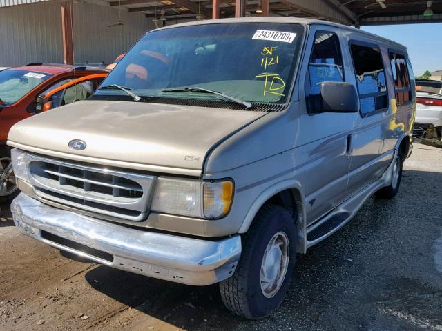 1FDRE14WXXHA37013 - 1999 FORD ECONOLINE BEIGE photo 2