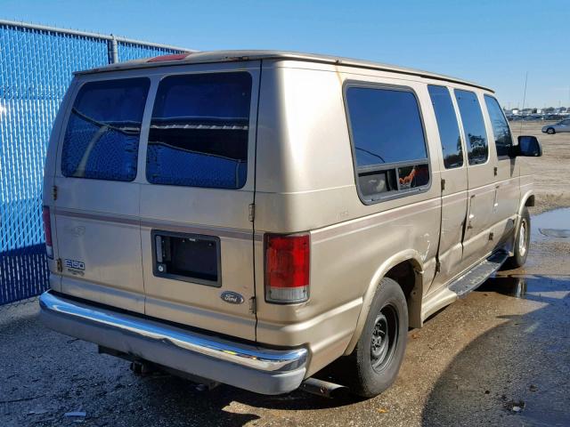 1FDRE14WXXHA37013 - 1999 FORD ECONOLINE BEIGE photo 4