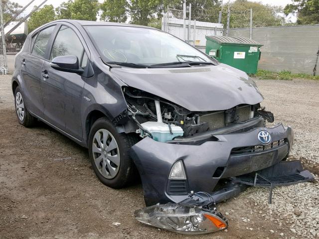 JTDKDTB39D1554594 - 2013 TOYOTA PRIUS C GRAY photo 1