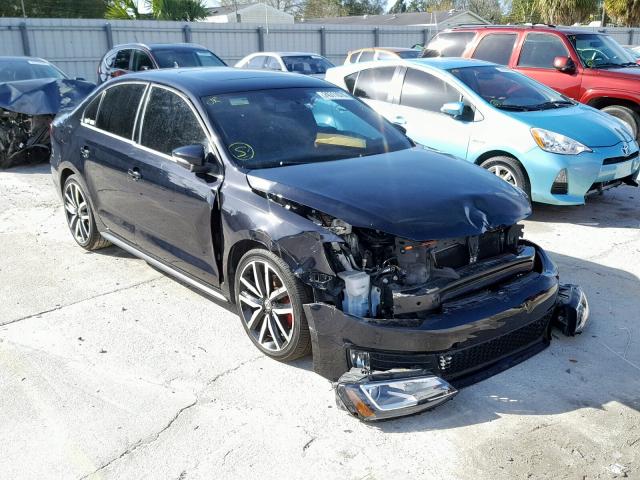 3VW4A7AJ6DM216482 - 2013 VOLKSWAGEN JETTA GLI BLACK photo 1