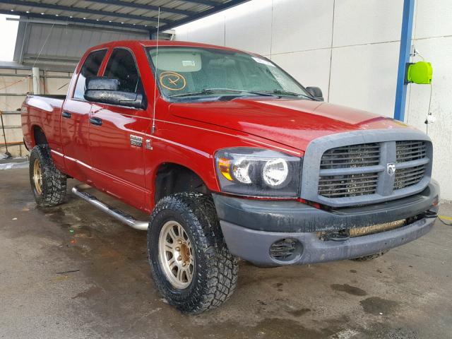 3D7KS28A98G180412 - 2008 DODGE RAM 2500 S RED photo 1