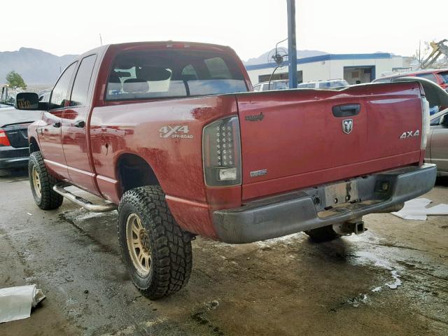 3D7KS28A98G180412 - 2008 DODGE RAM 2500 S RED photo 3