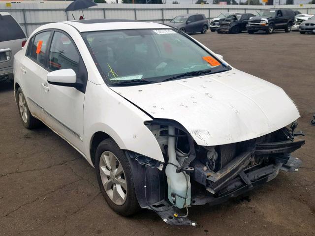 3N1AB6APXCL772366 - 2012 NISSAN SENTRA 2.0 WHITE photo 1